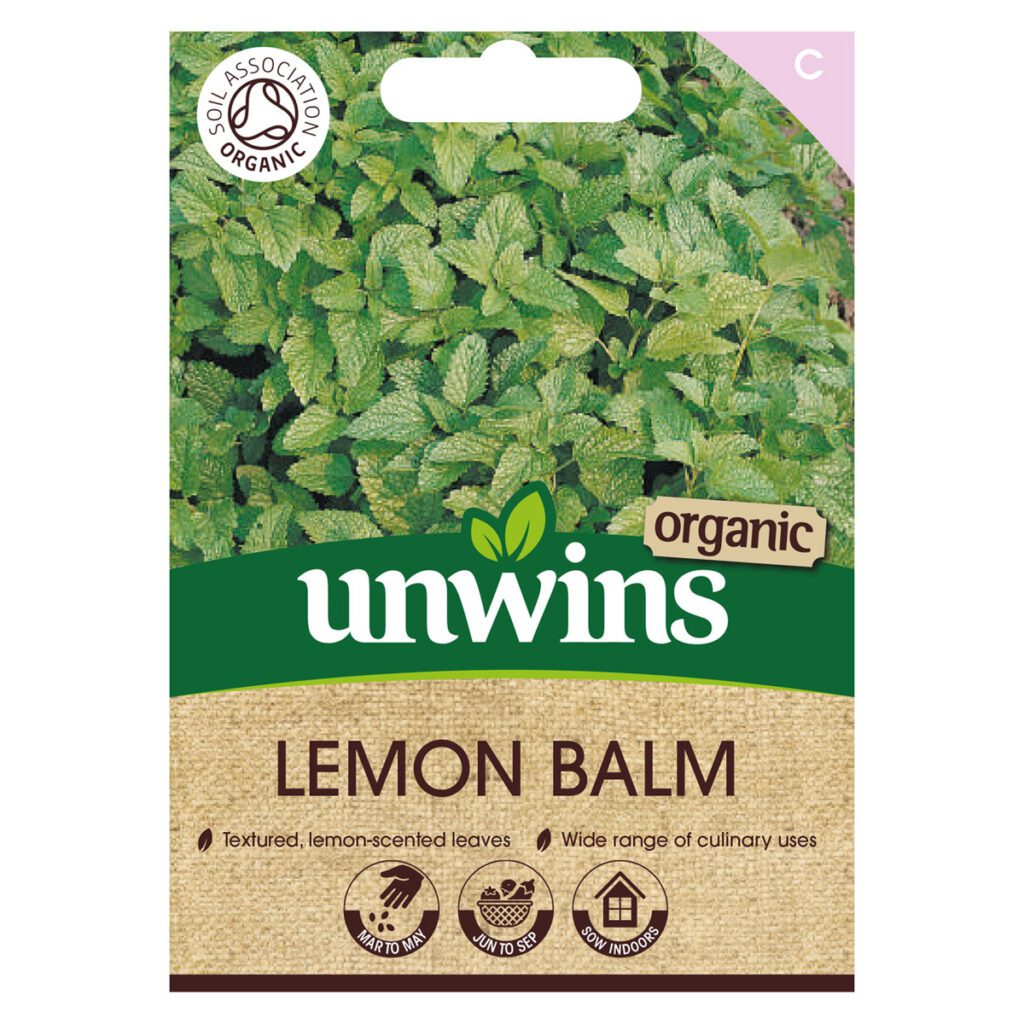 Unwins Organic Lemon Balm Melissa Seeds 5051618036832 2
